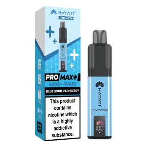 Blue Sour Raspberry Hayati Pro Max Plus 6K Prefilled Pod Vape Kit